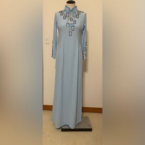 Ao Dai Asian Dress. Size XL.(bust 34-36) New